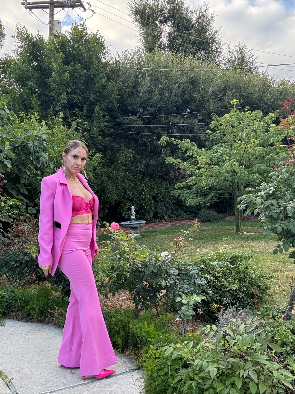 Bubblegum Pink Tailored Cutout Suit Set ✶ Small - Picture 9 of 16